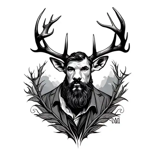 Antlers With Dad Inside