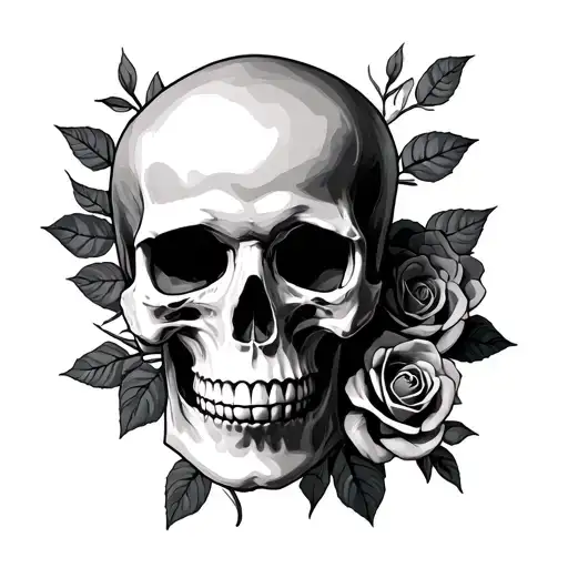 Skull And Roses