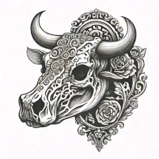 Cow Skull Whiskey Glass