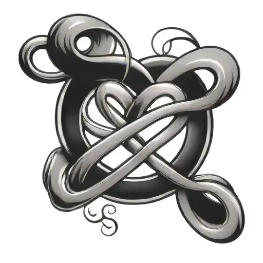 Infinity Symbol Made Of Hearts