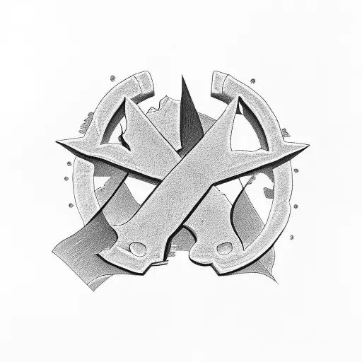 Western Tattoo With Texas And Cross