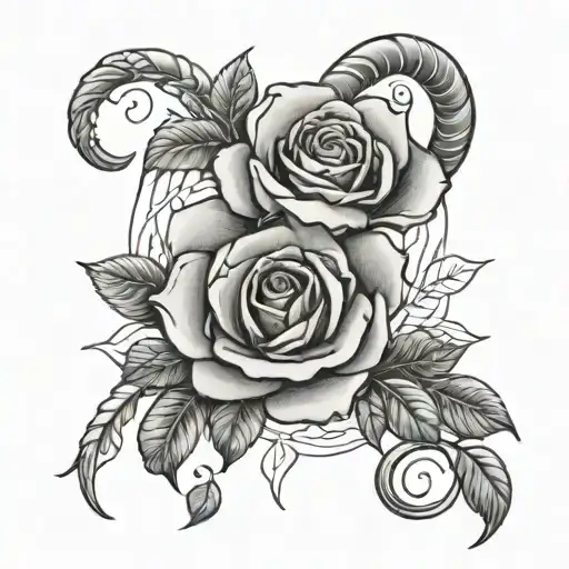 Aries Rose Intertwined