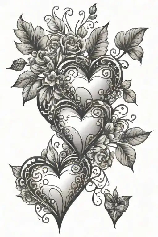 Mini Hearts Fine Line