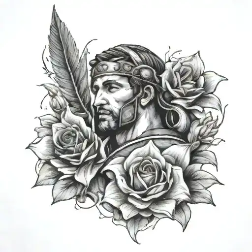 Roman Soilder And Delilah Flower Blooming