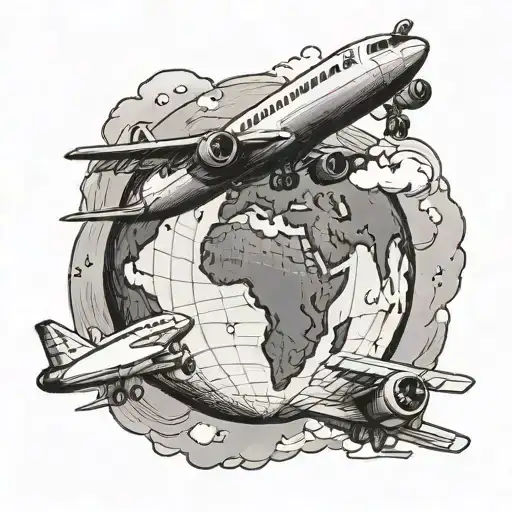 Airplane Planet Earth