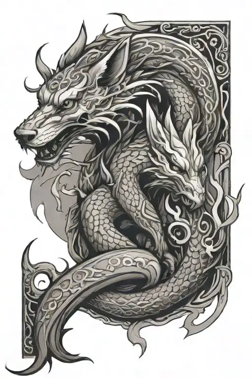Fox And Dragon
