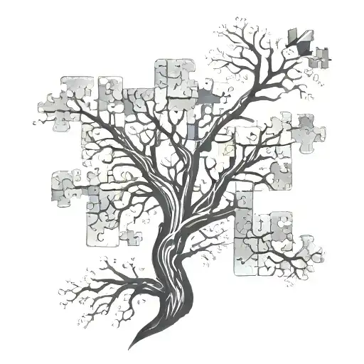 Tree Branches Shaped Like Puzzle Piece