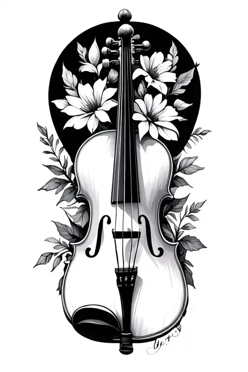 Violin Flowers Piano Heaven