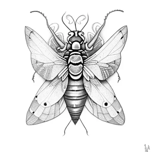 A Black And Grey Moth Emerging From An Ancient Book