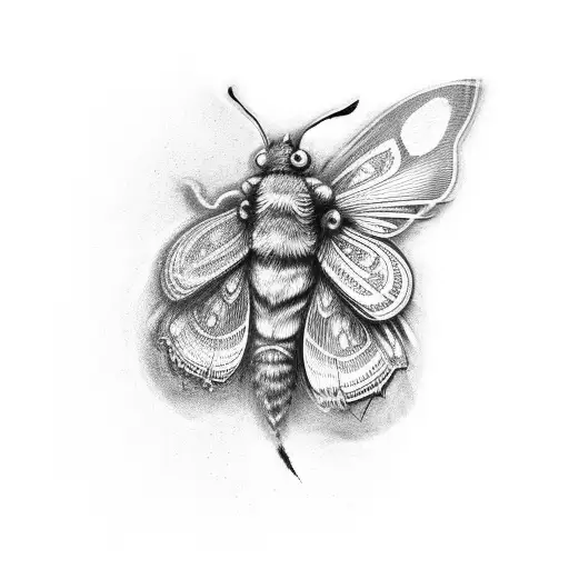 A Black And Grey Moth Emerging From An Ancient Book