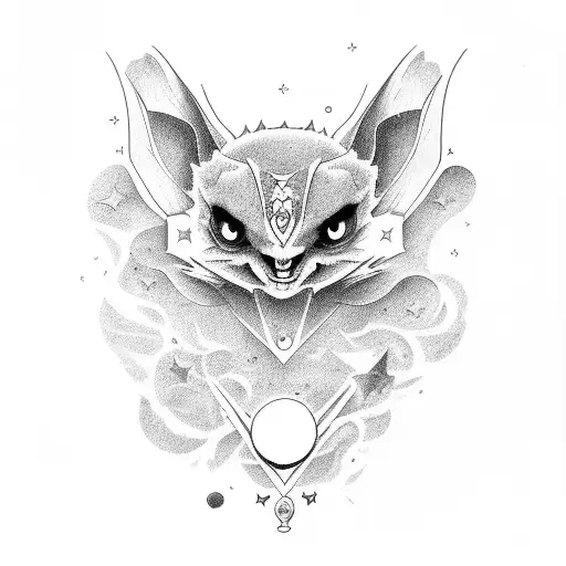 Potion Bat Smoke Stars Moon