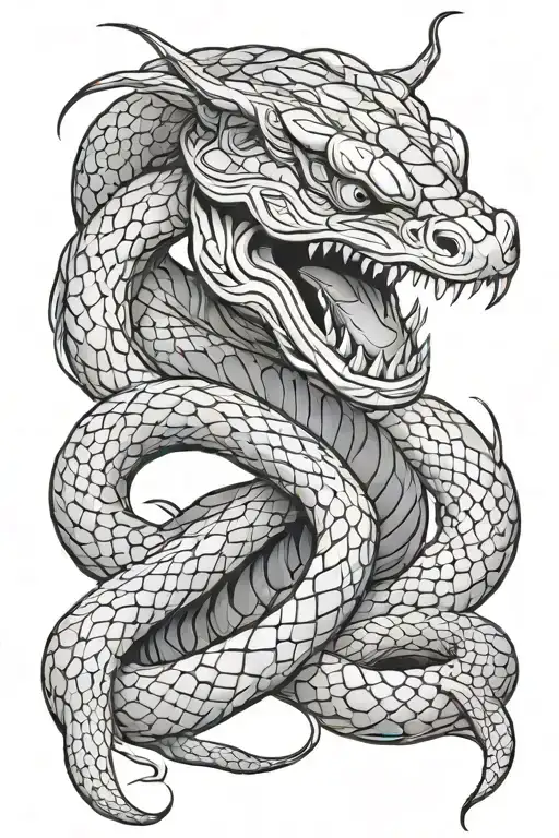 Manga Mask Snake Wrapped