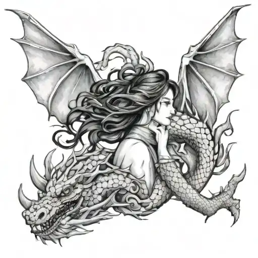 The Female Body And Dragon I Love