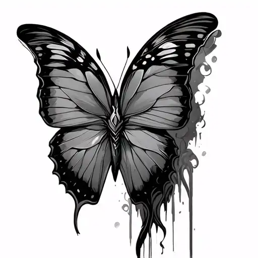 Warrior With I As Semi Colon Butterfly