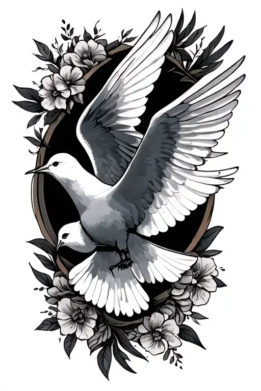 Christain Forearm Tattoo Inside With Dove