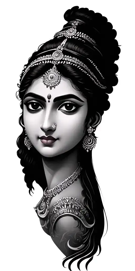 Hindu Region Using Black