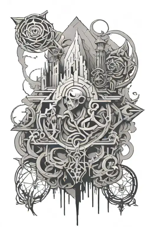 Linkin Park Meteora Song Idea Black And Grey Depicting Chester