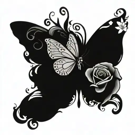 Flower Butterfly Music Themed