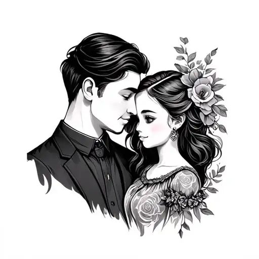 Outline Of Father And Daughter