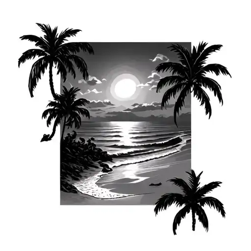 Franki Pan Is Beach Sunset