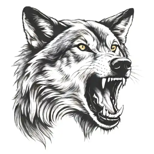 Wolf Howling At The Moon