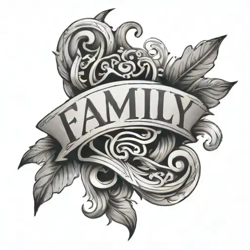 Word 'Family' Written