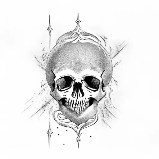 Russian Prison Tattoo Skull
