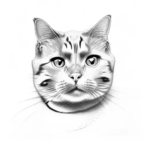 Cat Tortoiseshell Stretching