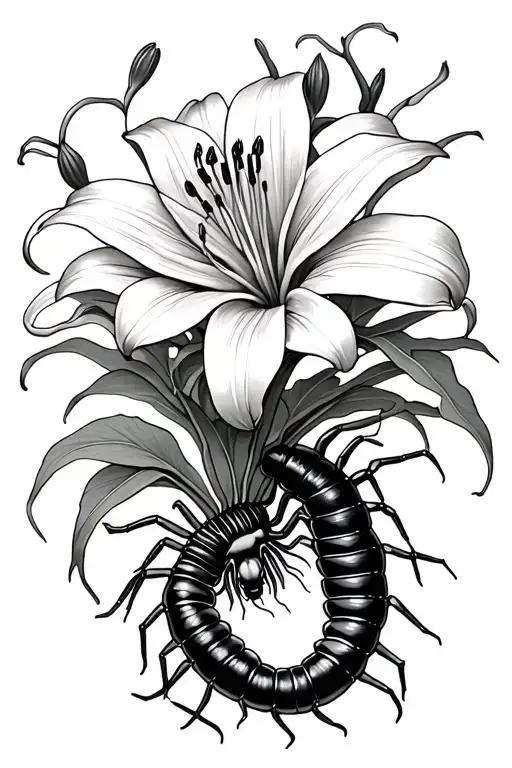 Red Spider Lily And Centipede Wrapping