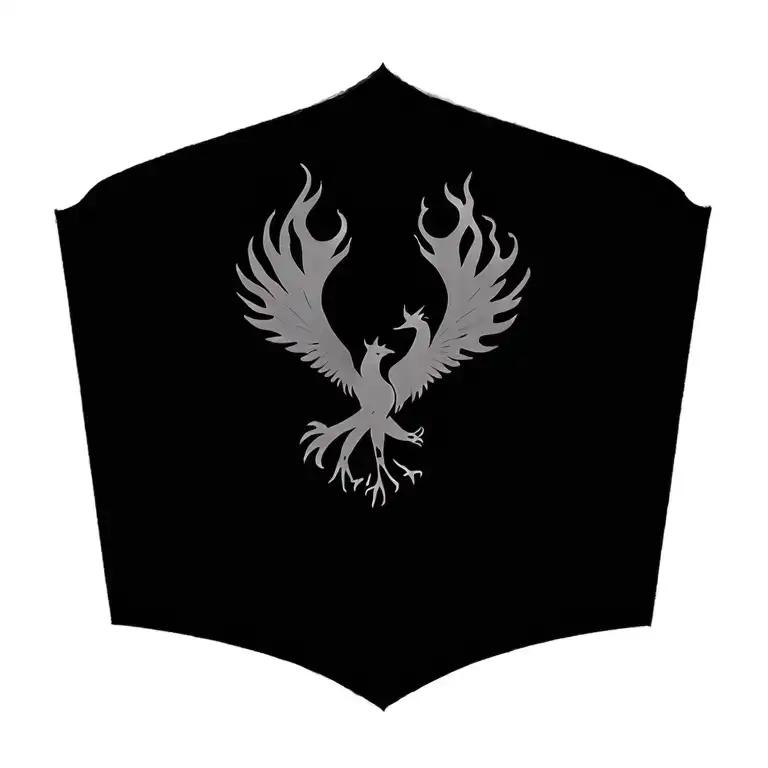 Phoenix Rising From Flames