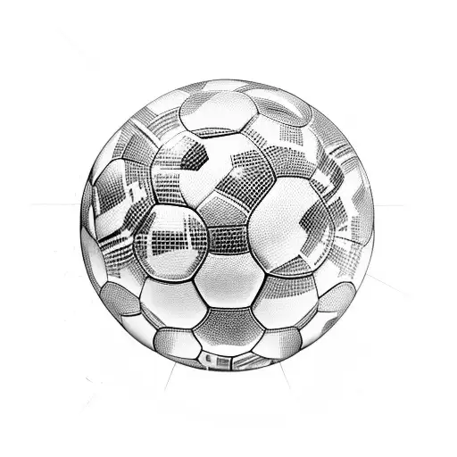 A Soccer Ball Made Up Of Car Parts