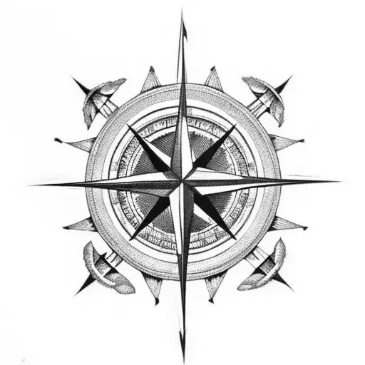 Compass Rose Cross
