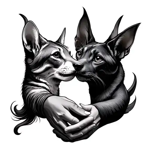 Two Best Friends Holding Hands