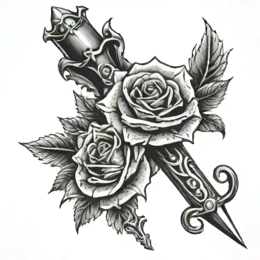Dagger And Rose