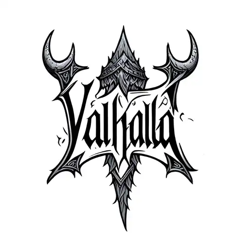 Lettering Valhalla Text In The Vikings Style