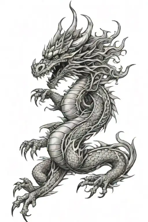 Dragon Emerging Victoriously