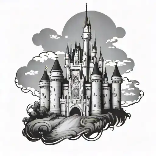 Disney Castle Outline