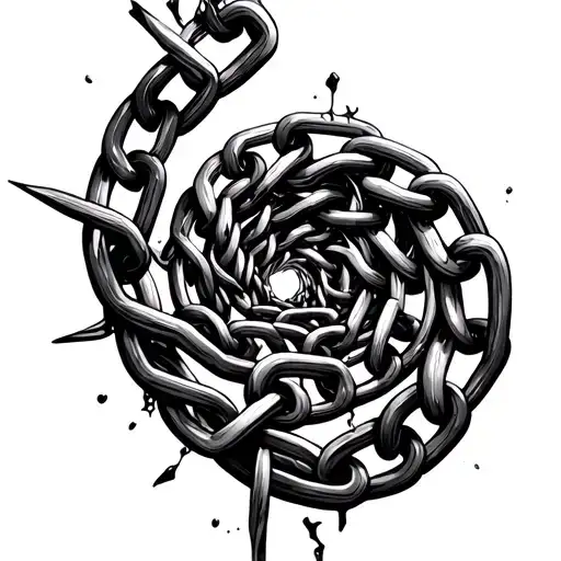 Unraveling Spiral With Broken Chain