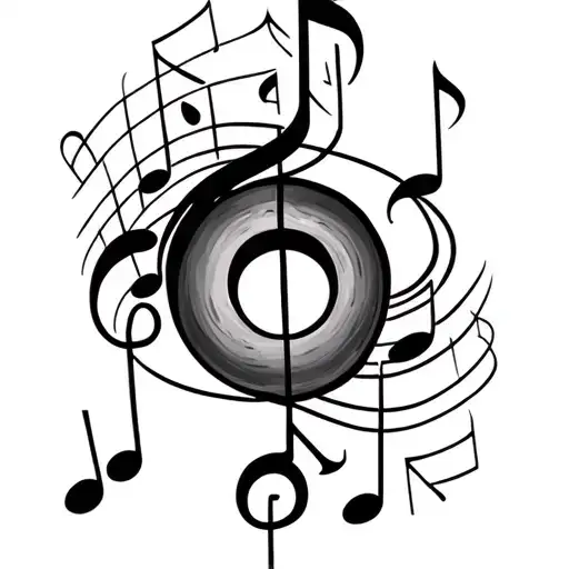 Music Notes And Eyelets