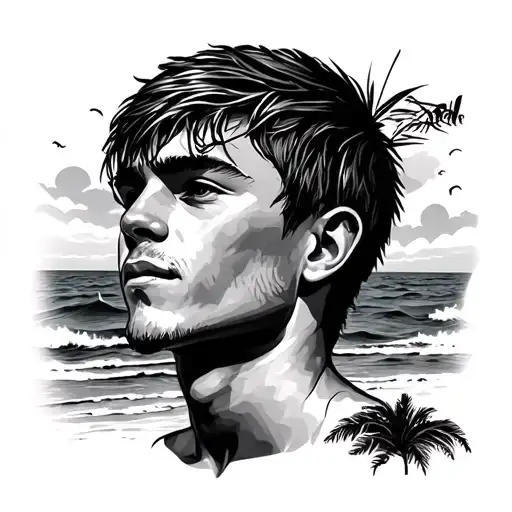 Beach Boy Tattoo Design
