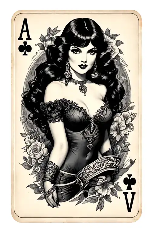Betty Page Ace Card Sexy Provacative