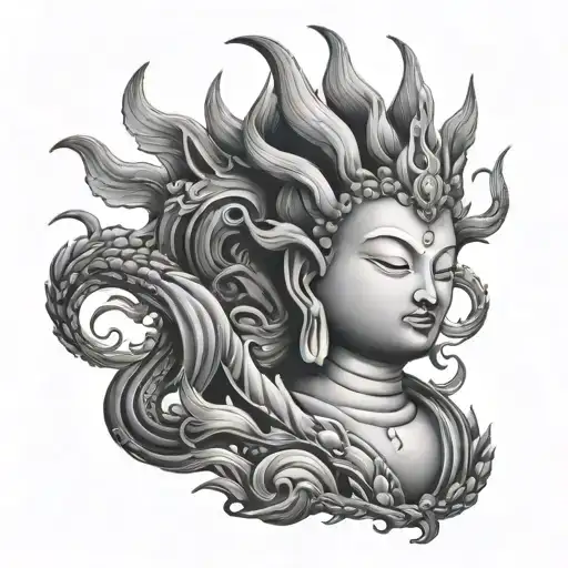 Scorpio Pheonix Alien Buddha