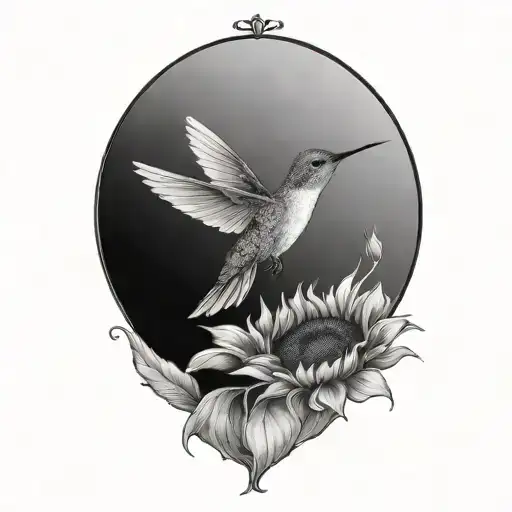 Sunflower Hummingbird