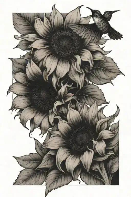 Sunflower Hummingbird