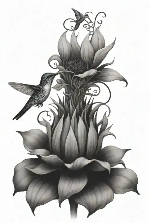 Sunflower Hummingbird