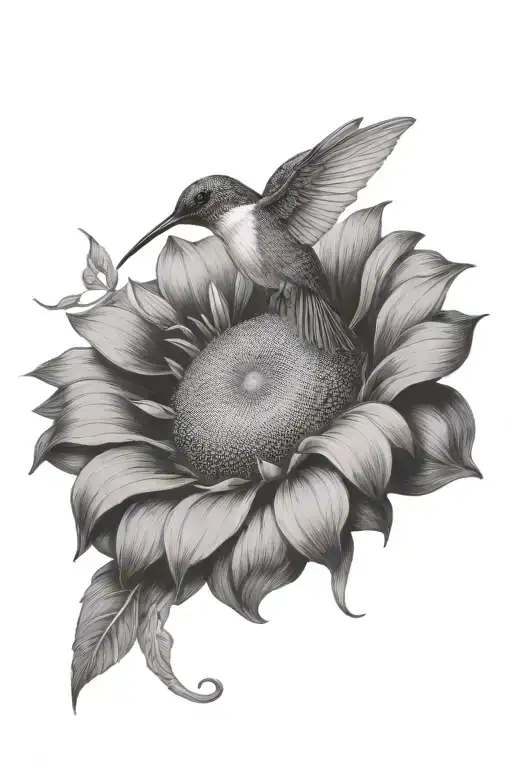 Sunflower Hummingbird