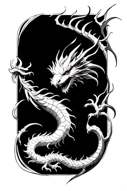 Small Dragon Tattoo Design
