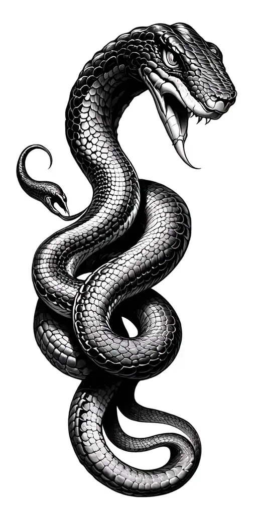 Wriggling Snake On The Wrist