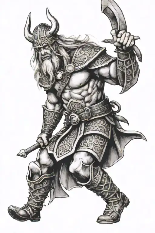 Nordic Viking Warrior