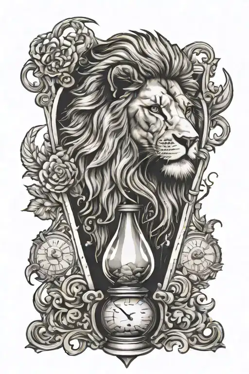 Lion Hourglass